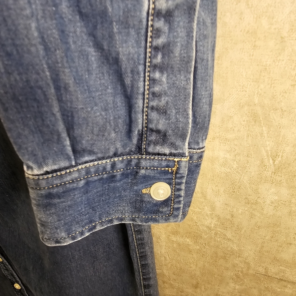 90's Denim Maxi Dress Jones New York - Picture 4 of 6